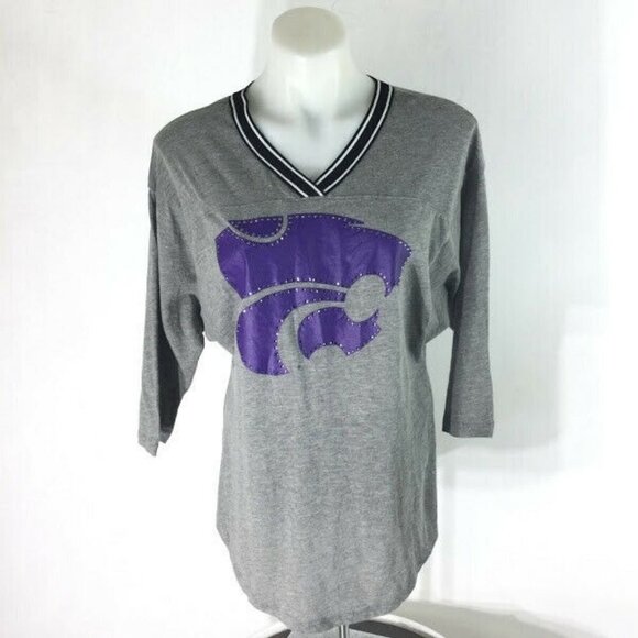 Pink Victoria's Secret Kansas State KSU Logo Tee K-State - Picture 9 of 9